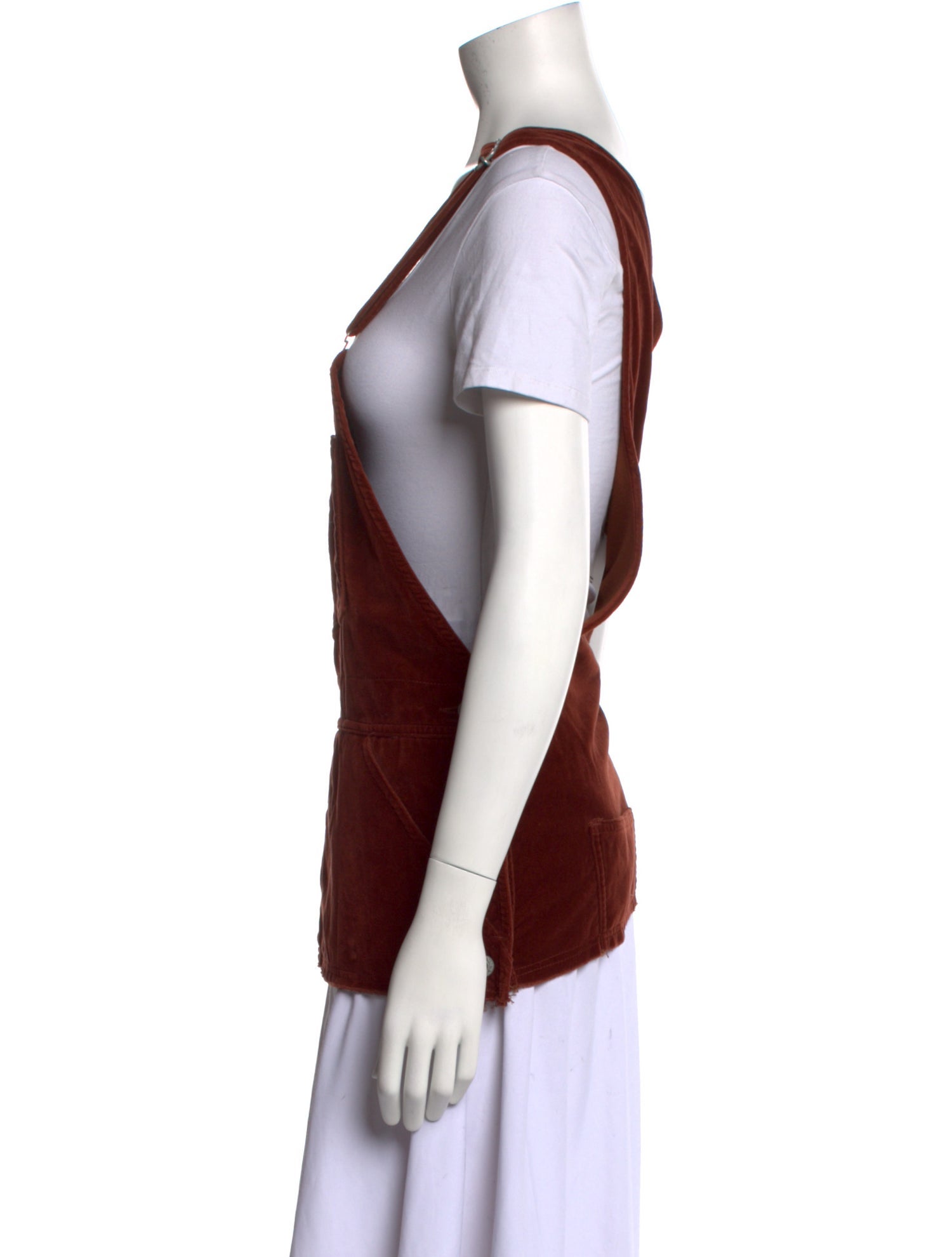 Doublet Velour Square Neckline Top