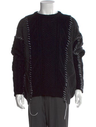 Doublet Patterned Crew Neck Pullover