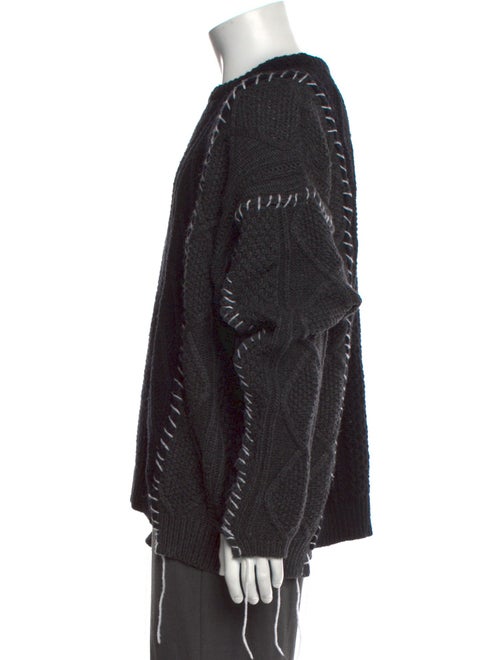 Doublet Patterned Crew Neck Pullover