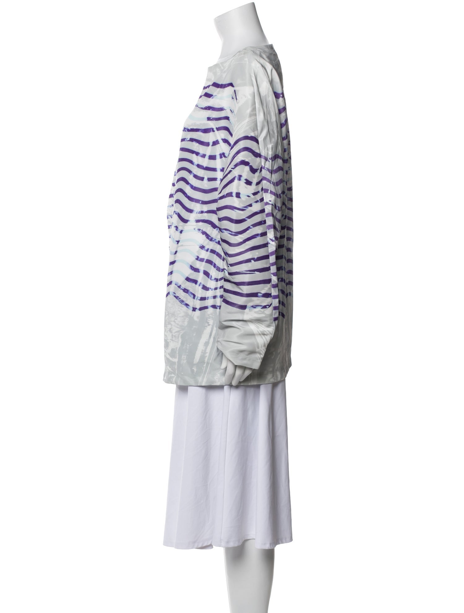 Doublet Printed Bateau Neckline Tunic