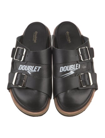 Doublet Leather Slides