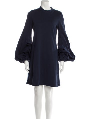 Douuod Dresses Mock Neck Knee-Length Dress XS