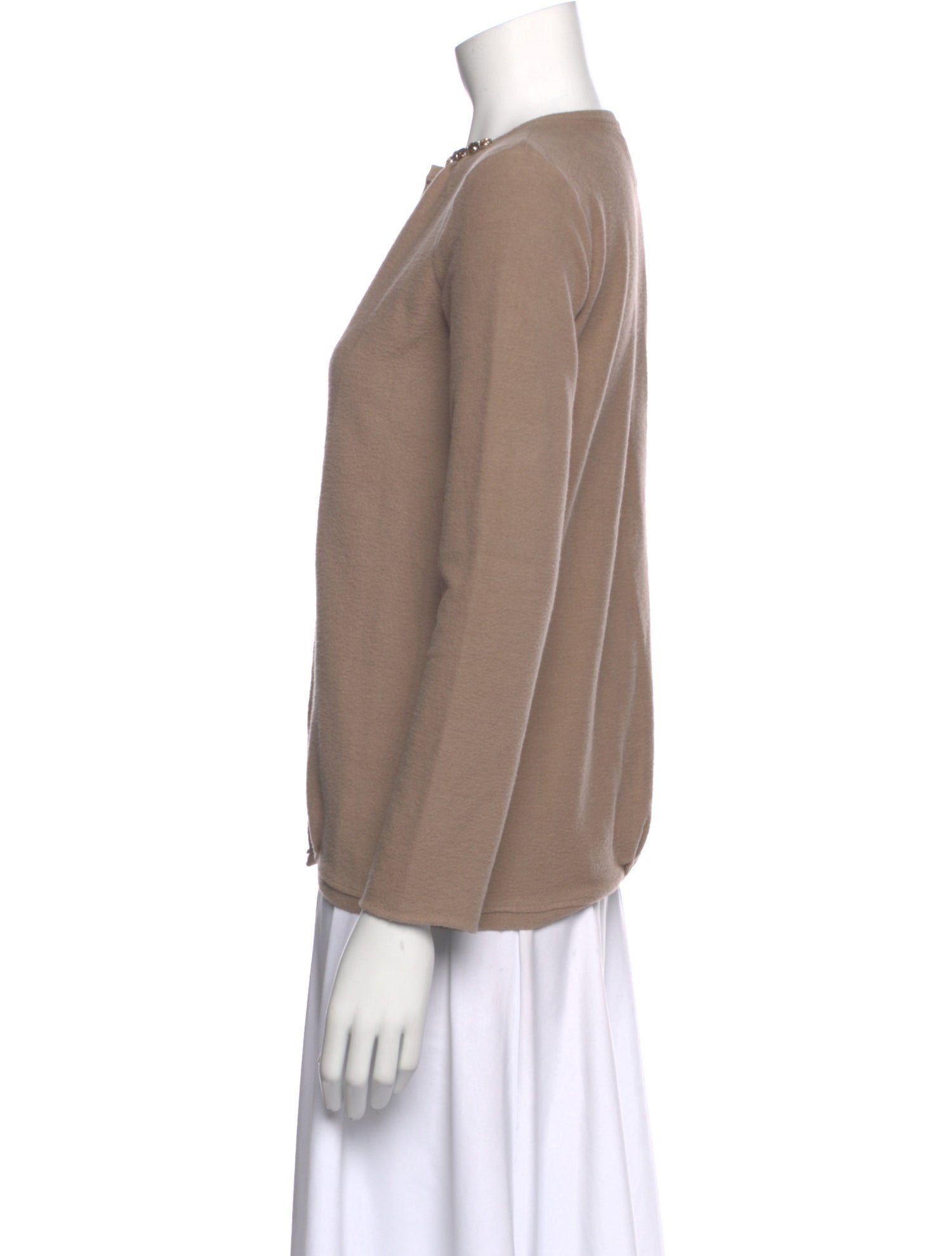 Douuod Crew Neck Long Sleeve Blouse
