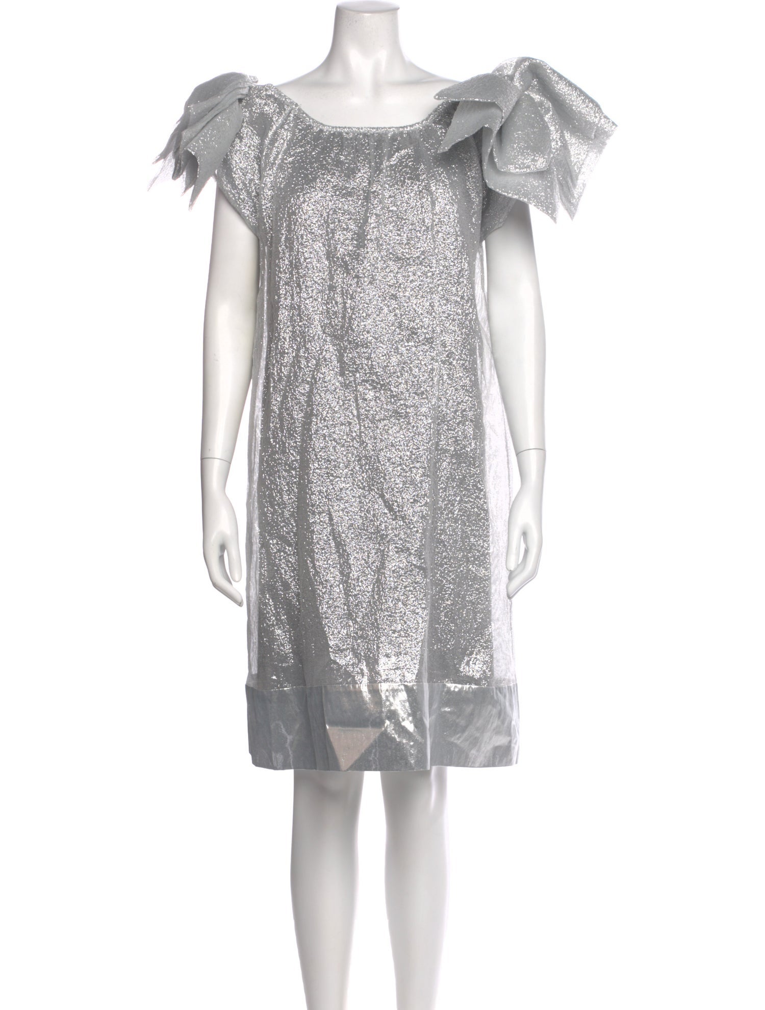 Douuod Bateau Neckline Knee-Length Dress