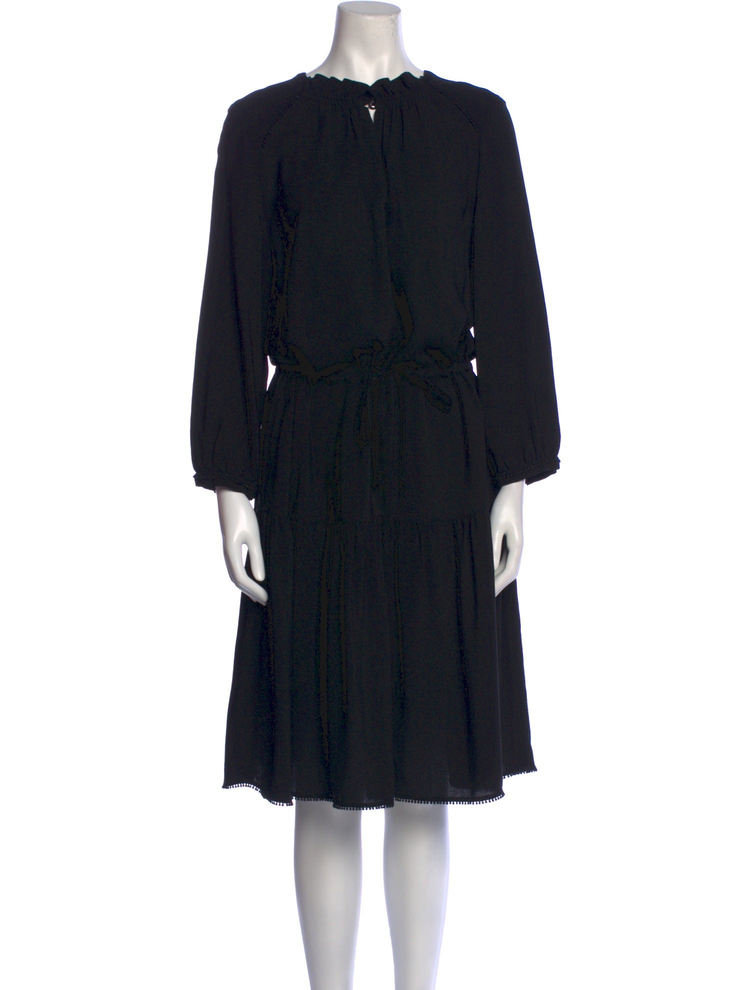 Dovima Paris Bateau Neckline Midi Length Dress