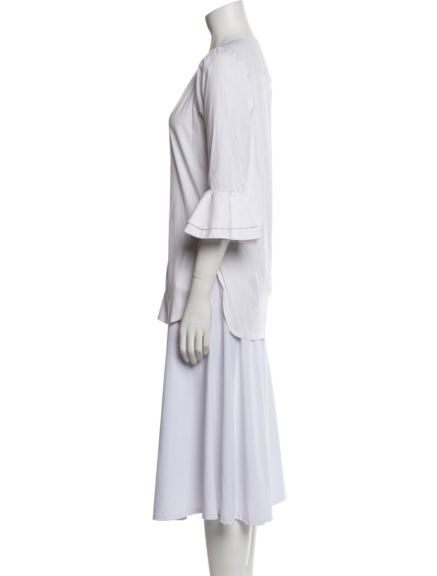 Dovima Paris V-Neck Three-Quarter Sleeve Tunic