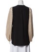 Dovima Paris Silk V-Neck Blouse