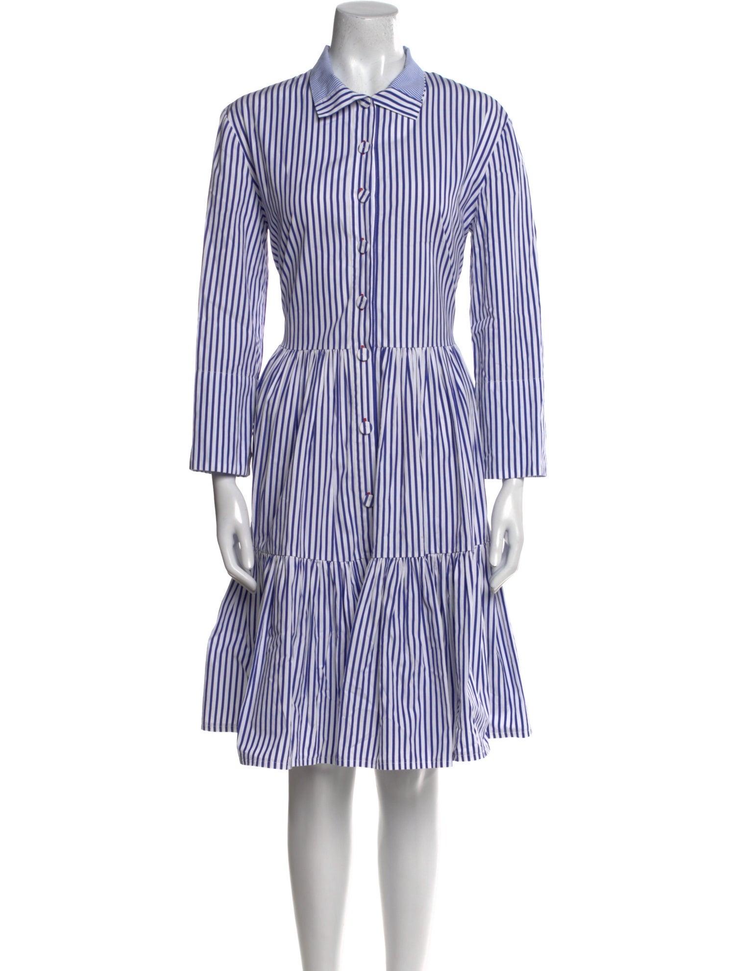 Dovima Paris Striped Knee-Length Dress