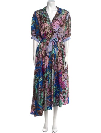 Dovima Paris Silk Midi Length Dress