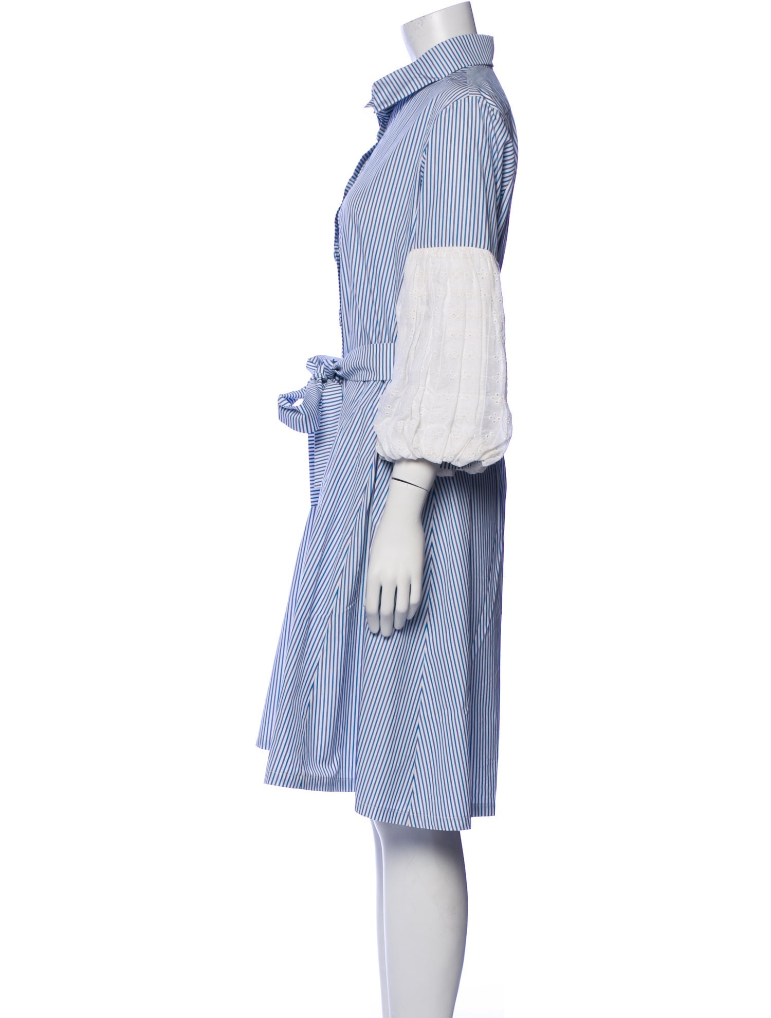 Dovima Paris Striped Knee-Length Dress