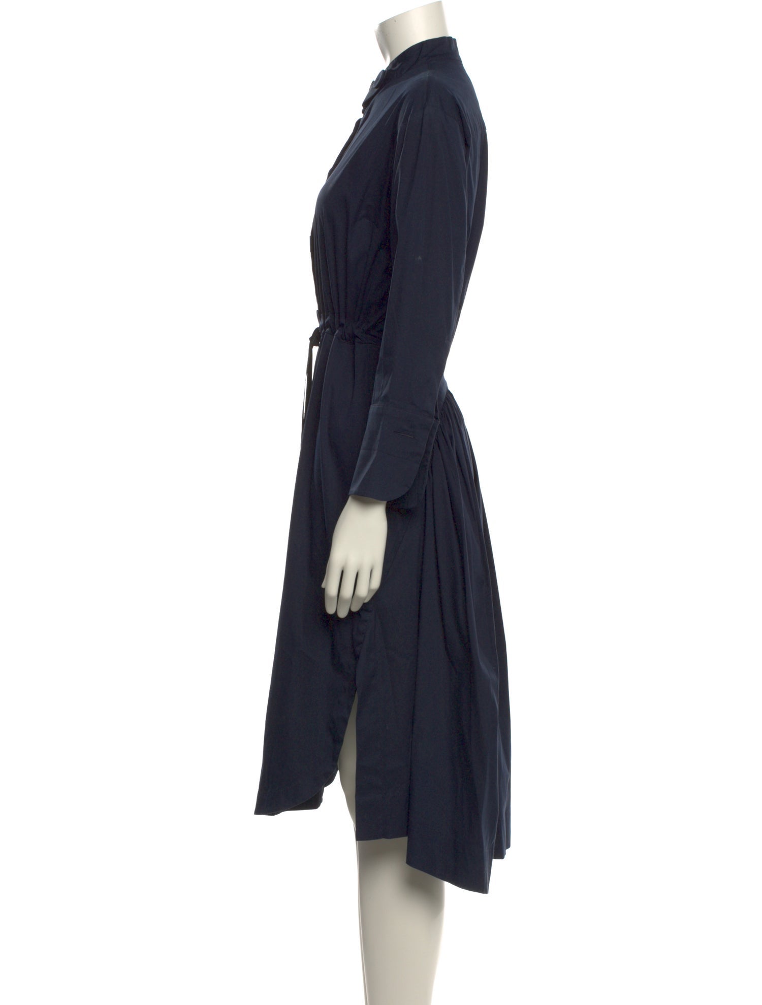 Dovima Paris Mock Neck Midi Length Dress