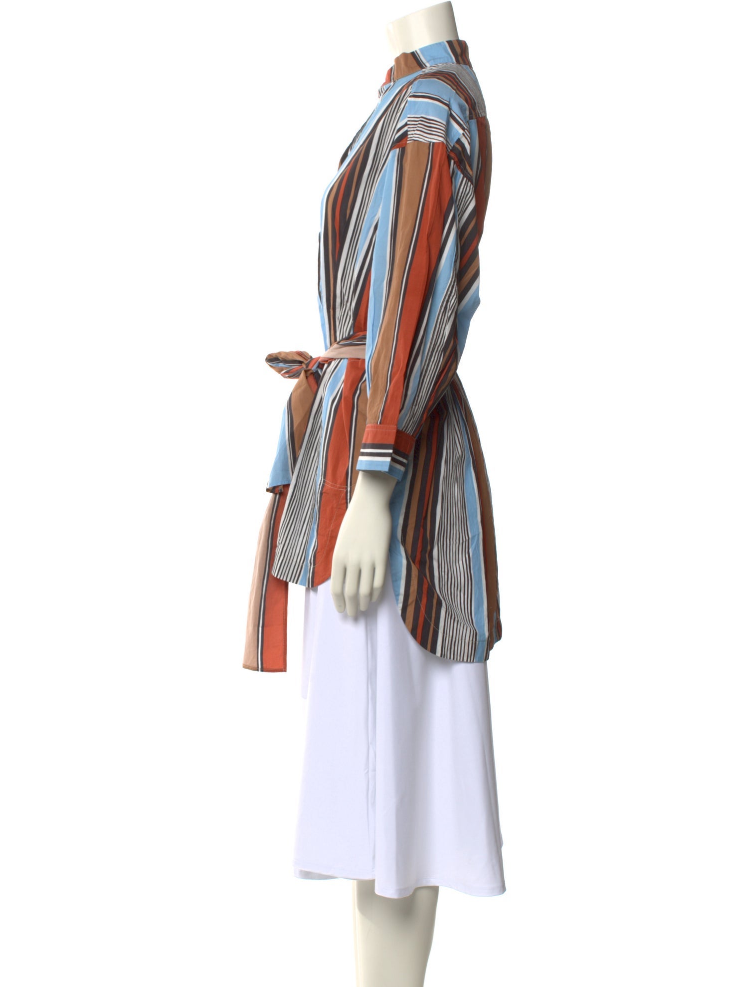 Dovima Paris Striped V-Neck Tunic