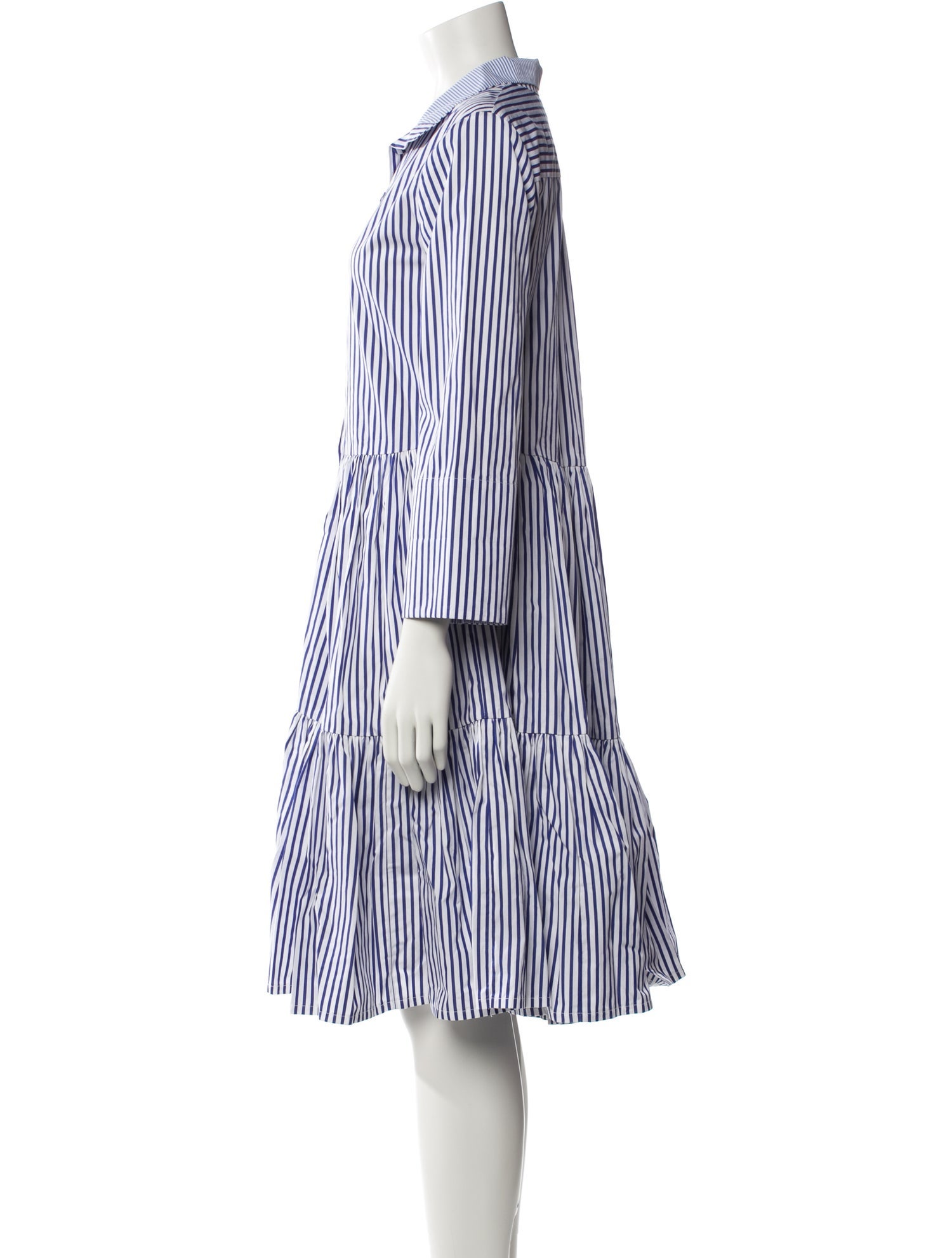 Dovima Paris Striped Knee-Length Dress