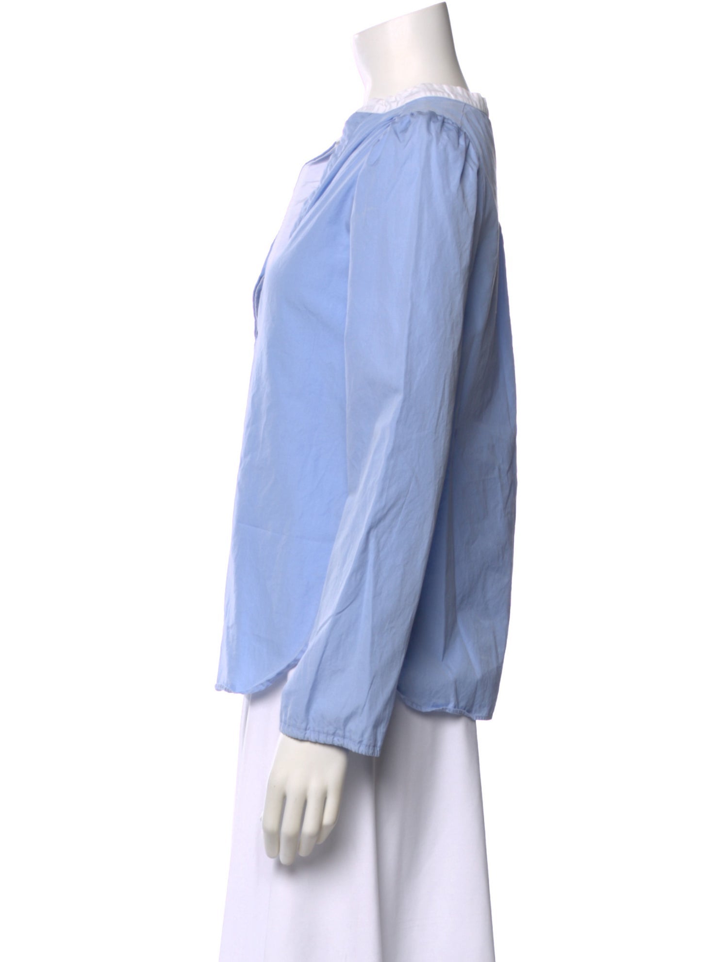 Dovima Paris V-Neck Long Sleeve Blouse