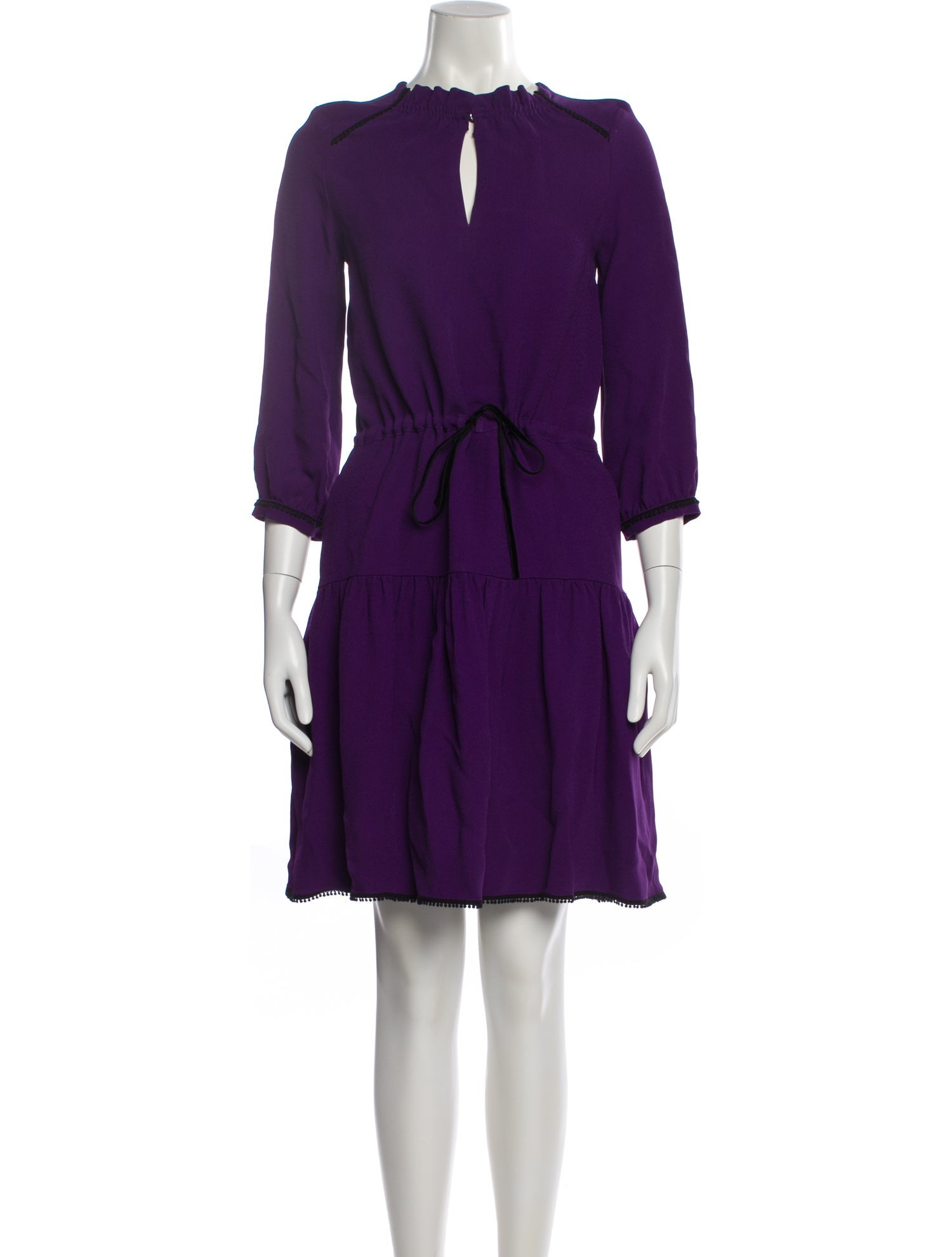 Dovima Paris Mock Neck Mini Dress