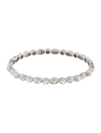 Doris Panos 18K Diamond Hinged Bangle