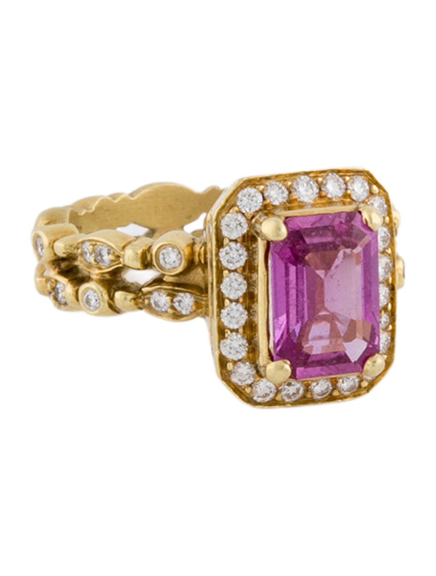 Doris Panos 18K 1.87ct Sapphire & Diamond Cocktail Ring