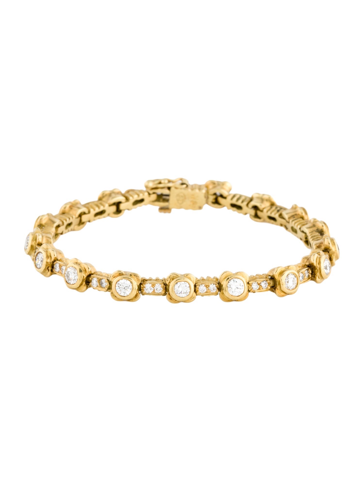 Doris Panos 18K 2.04ctw Diamond Tennis Bracelet