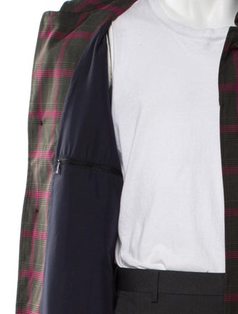 Doppiaa Plaid Print Overcoat