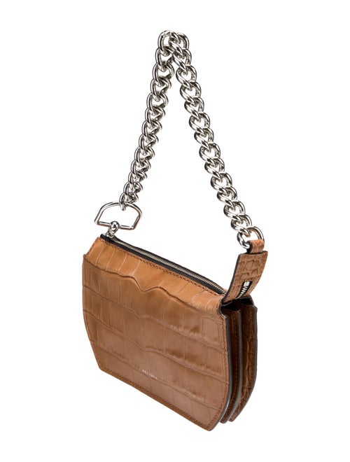 Delaroq Embossed Leather Top Handle Bag