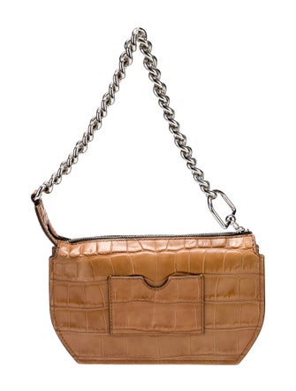 Delaroq Embossed Leather Top Handle Bag