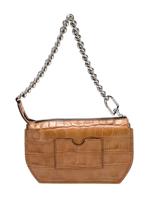 Delaroq Embossed Leather Top Handle Bag