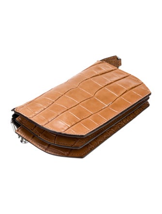 Delaroq Embossed Leather Top Handle Bag