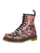 Dr. Martens x CBGB Leather Printed Combat Boots