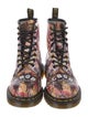Dr. Martens x CBGB Leather Printed Combat Boots