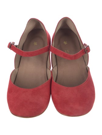 Daniela Gregis Suede Mary Jane Flats