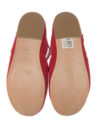 Daniela Gregis Suede Mary Jane Flats