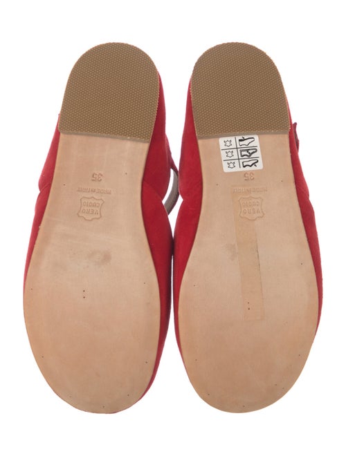 Daniela Gregis Suede Mary Jane Flats