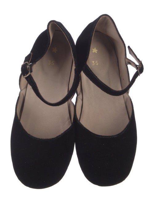Daniela Gregis Velvet Mary Jane Flats