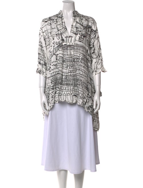 Daniela Gregis Silk Printed Tunic