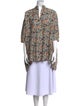 Daniela Gregis Floral Print Mock Neck Tunic