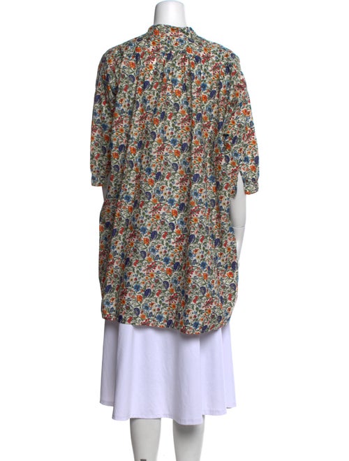 Daniela Gregis Floral Print Mock Neck Tunic
