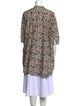 Daniela Gregis Floral Print Mock Neck Tunic
