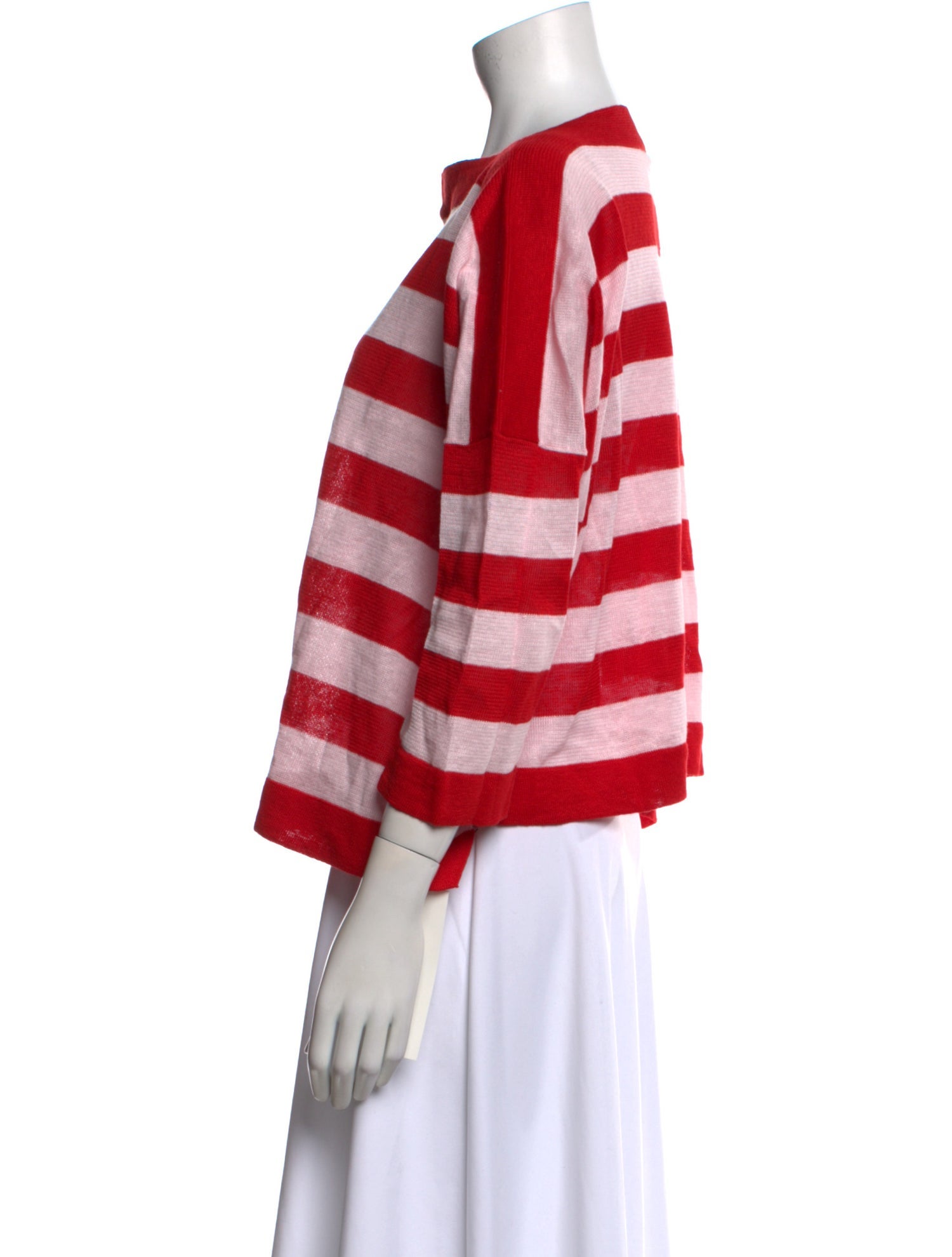 Daniela Gregis Striped Bateau Neckline Sweater