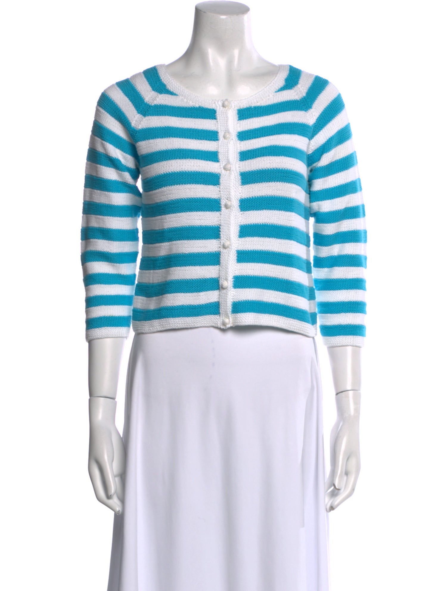 Daniela Gregis Striped Scoop Neck Sweater