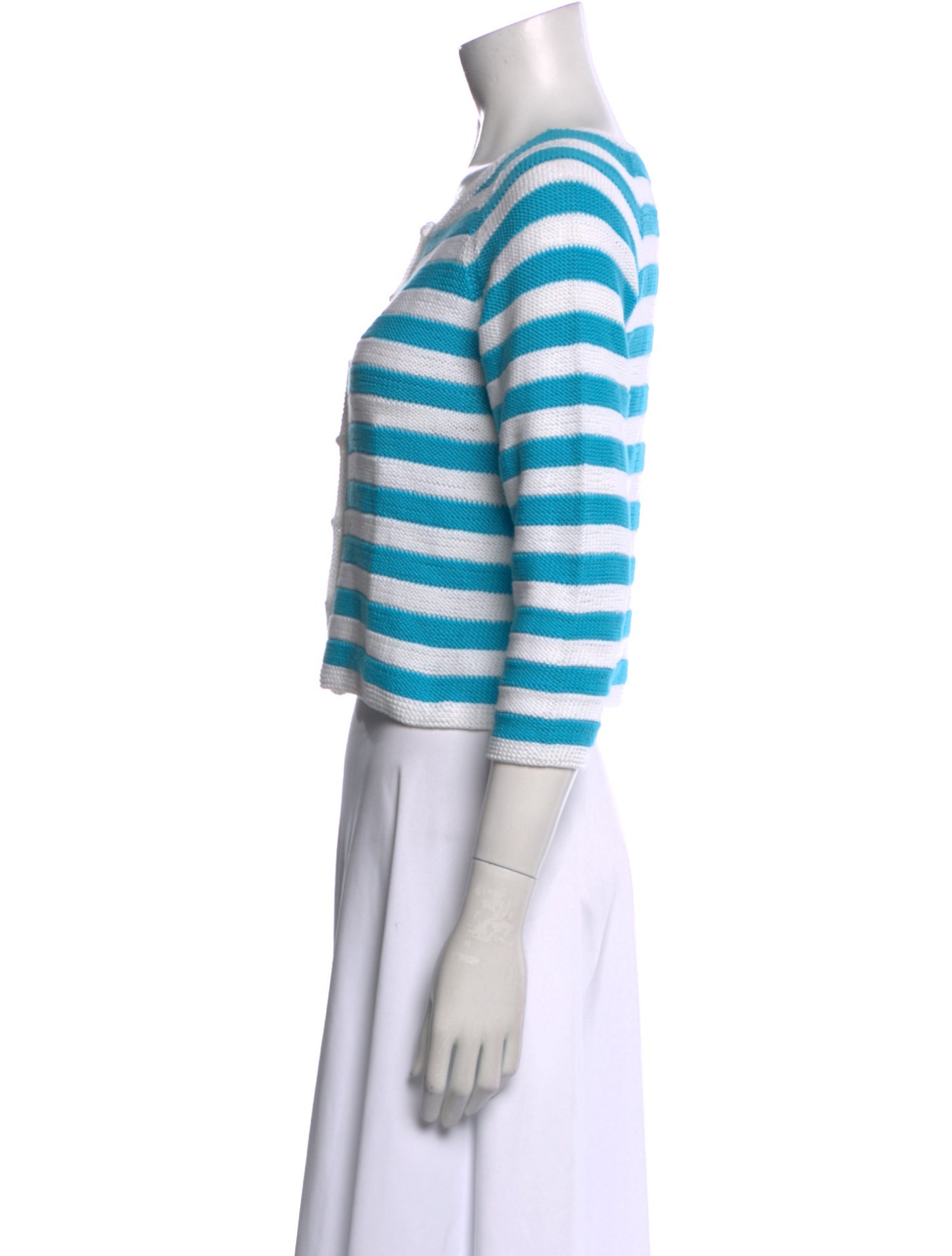 Daniela Gregis Striped Scoop Neck Sweater