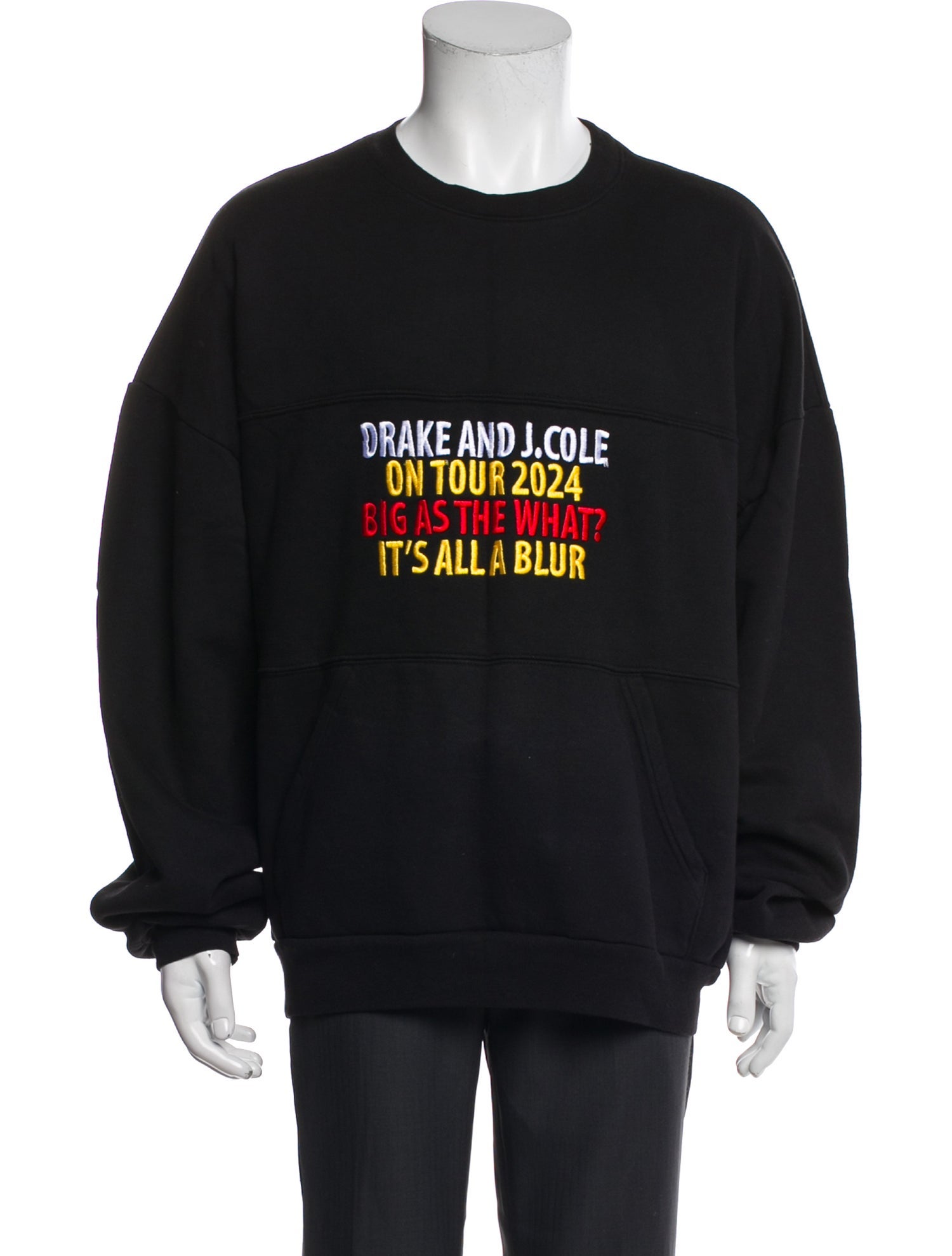 Drake Related Graphic Print Crew Neck Sweatshirt
