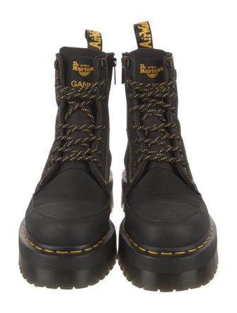 Dr. Martens x Ganni Canvas Combat Boots