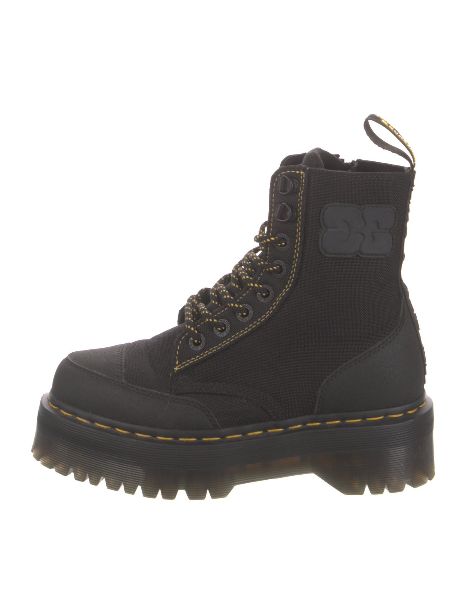 Dr. Martens x Ganni Colorblock Pattern Combat Boots