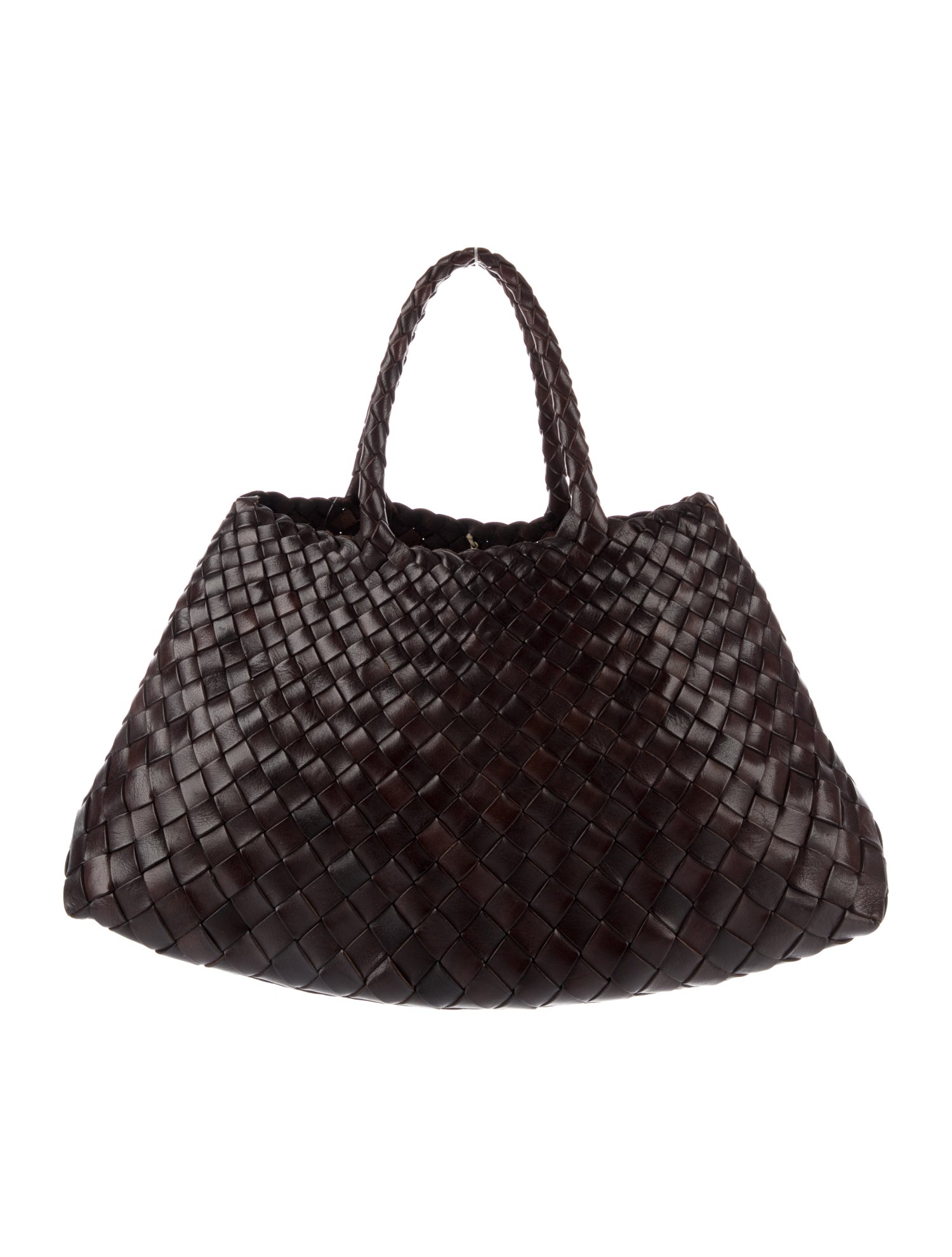 Dragon Diffusion Leather Top Handle Bag Brown Handle Bags, Handbags