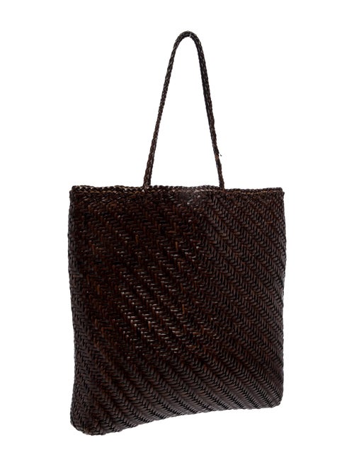 Dragon Diffusion Straw Top Handle Bag