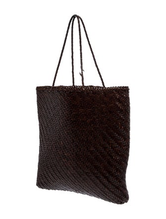 Dragon Diffusion Straw Top Handle Bag
