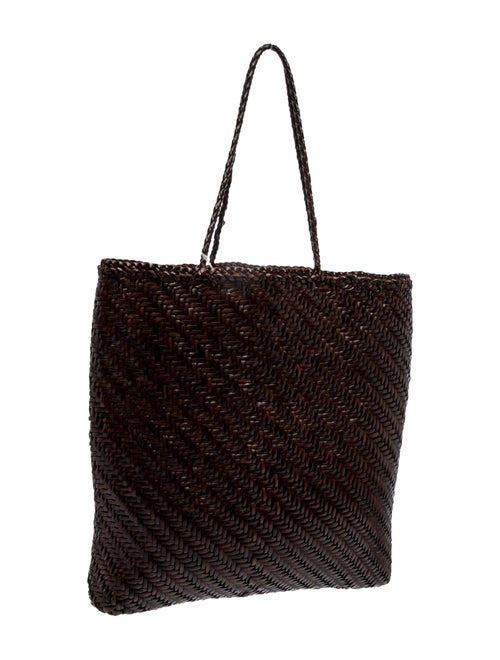 Dragon Diffusion Straw Top Handle Bag
