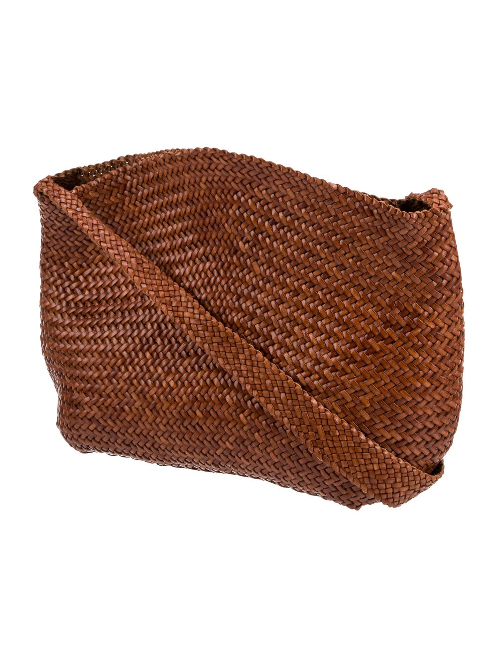 Dragon Diffusion Messenger Bag Brown Leather Flat… - image 3