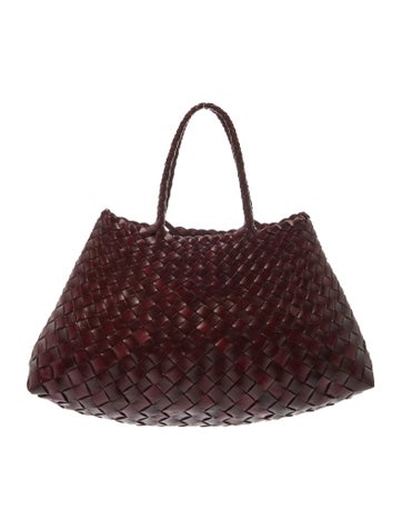 Pre-owned Dragon Diffusion Leather Top Handle Bag In Brown