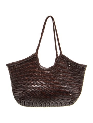 Pre-owned Dragon Diffusion Leather Shoulder Bag In Brown